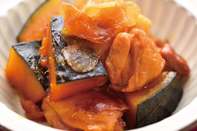 鶏肉とかぼちゃの生姜煮